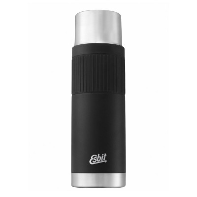 Термос Esbit® SCULPTOR stainless steel vacuum flask with silicon sleeve VF1000SC-SL-BK 