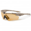 Окуляри захисні балістичні ESS® Crossblade Spin Camo Bone w/Hi Def Bronze, Clear & Smoke Gray