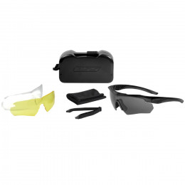 Окуляри захисні балістичні ESS® Crossbow Black - 3 лінзи Clear, Smoke Gray, Hi-Def Yellow